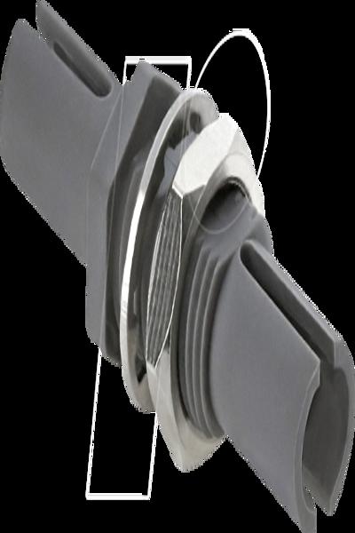 Delock Fiber Optic Plastic Coupling HFBR 4505Z Simplex Socket > Gray - Multimode fiber - 91041