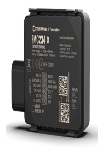 Teltonika FMC234 Water-resistant 4G LTE Cat 1 tracker with high-capacity battery