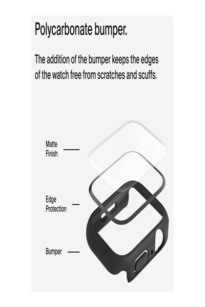 Belkin ScreenForce 2-in-1 360° Antimicrobial Screen Protector Apple Watch - OVG004ZZBK-REV