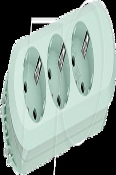 Bachmann 387.2702, 1.5 m, Indoor, CEE, 1.5 mm², Plastic, Green, Mint colour - 3872702