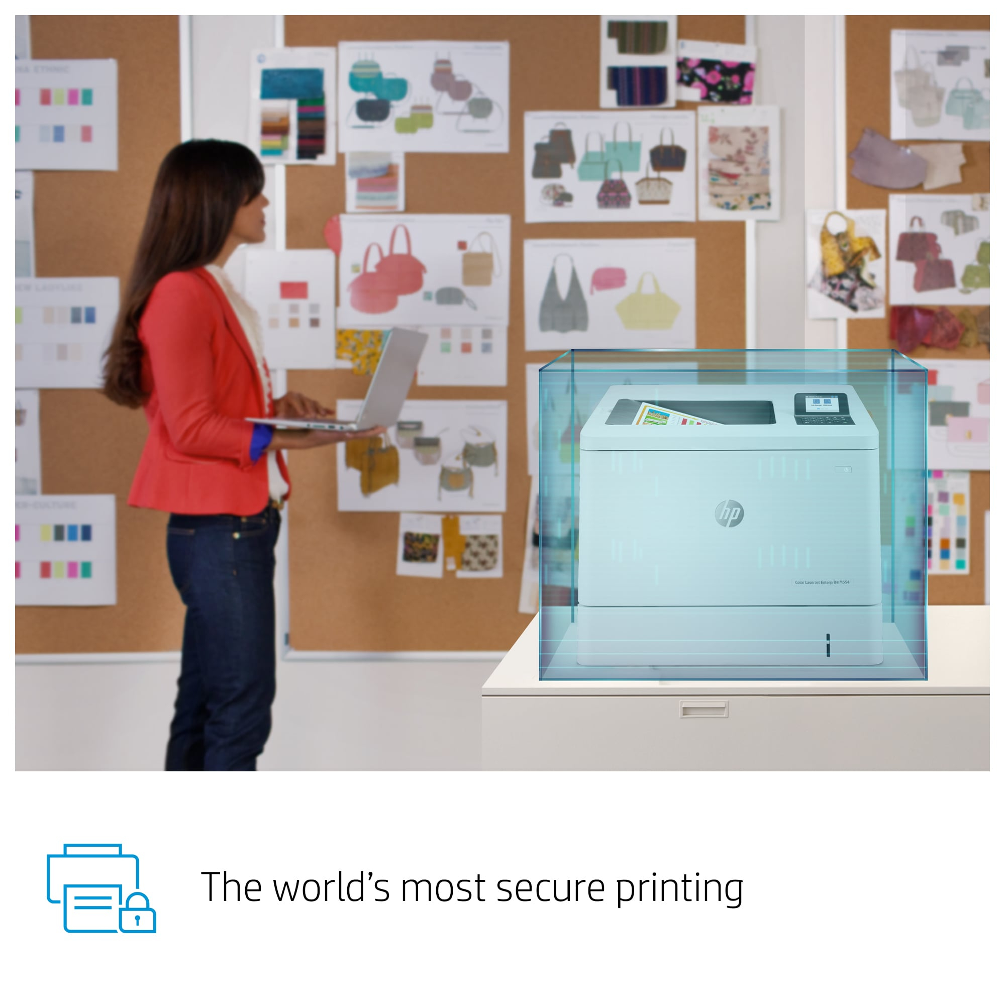 HP Color LaserJet Enterprise M554dn Printer - 7ZU81A