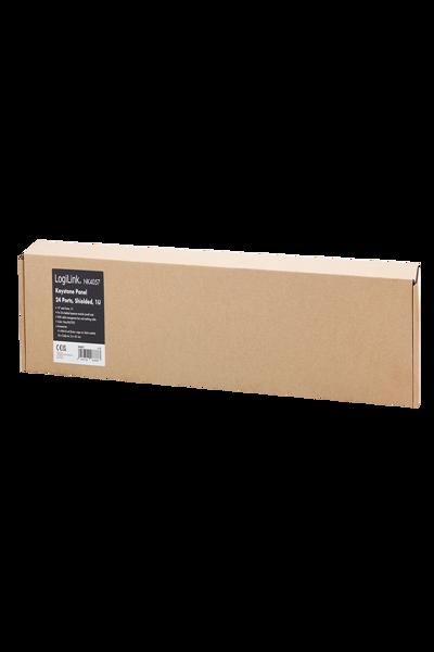 LogiLink NK4057 19" Patchpanel 24 Keystone Modules Grå - NK4057
