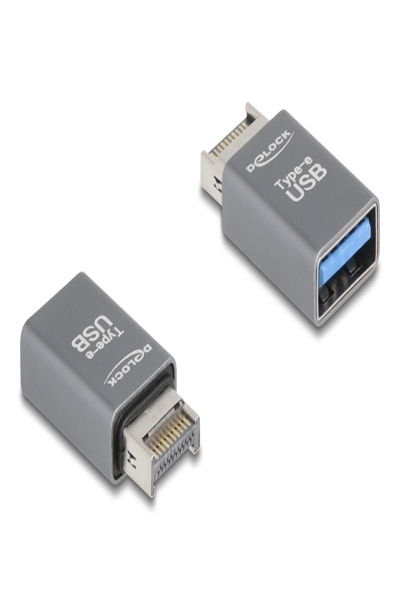 Delock Adapter USB 10 Gbps Typ-E Key A Stecker zu Typ-A Buchse Metall 67230 - Adapter - 67230