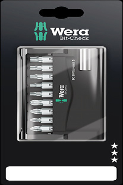 Wera 05073410001 - 10 pc(s) - Phillips - Pozidriv - Torx - PH 2 - PZ 1 - PZ 2 - PZ 3 - T10 - T15 - T20 - T25 - T30 - 200 mm