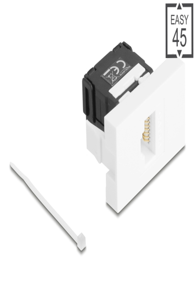 Delock 90879 Cat6a U/UTP Easy 45 Module White - 90879