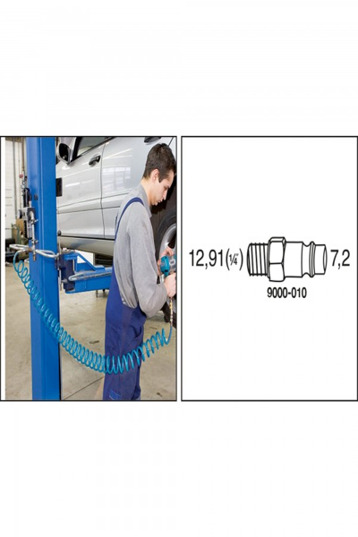 HAZET 9040-7 - 10 bar - Blue - 7.62 m - 630 g - Germany - 7/1/9040 12:00:00 AM
