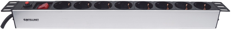 19" 8-way power strip, grounding contact - 713986