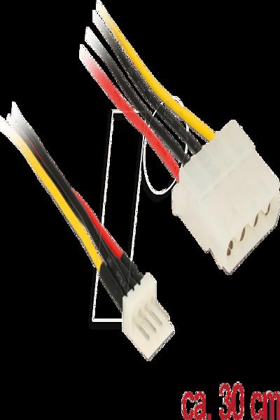 Delock Power adapter - 4 PIN internal power (F) to 4 PIN mini-power connector (M) - 85457