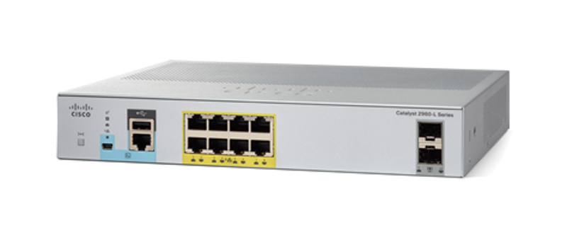 WS-C2960L-8PS-LL-NEW (Catalyst 2960L 8 port GigE with PoE, 2 x 1G SFP, LAN Lite ) - WS-C2960L-8PS-LL