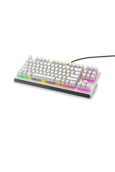 Dell Alienware AW420K - Wired - USB - Mechanical - QWERTY - RGB LED - White - AW420K-W-WW