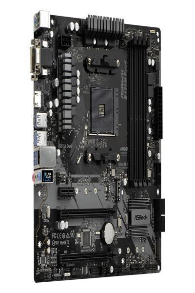 ASRock B450M PRO4 Motherboard micro ATX socket AM4 - 90-MXB8F0-A0UAYZ