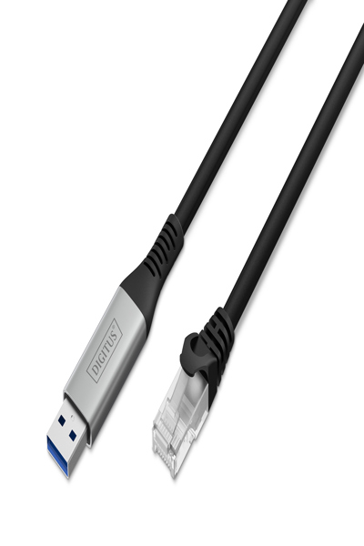 DIGITUS USB 3.2 Gen1 - RJ45 Ethernet cable 1Gbit/s 5m