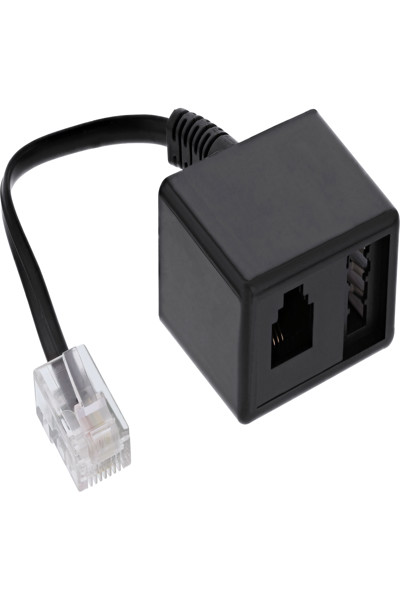 Câble adaptateur InLine TAE RJ45 mâle vers TAE-N et RJ11 femelle