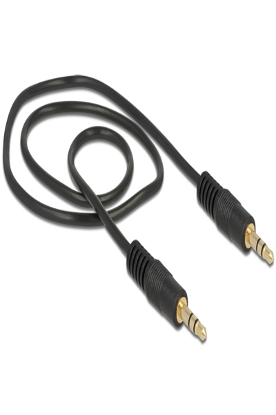 Delock Ljudkabel - mini-telefon stereo 3,5 mm hane till mini-telefon stereo 3,5 mm hane - 83742