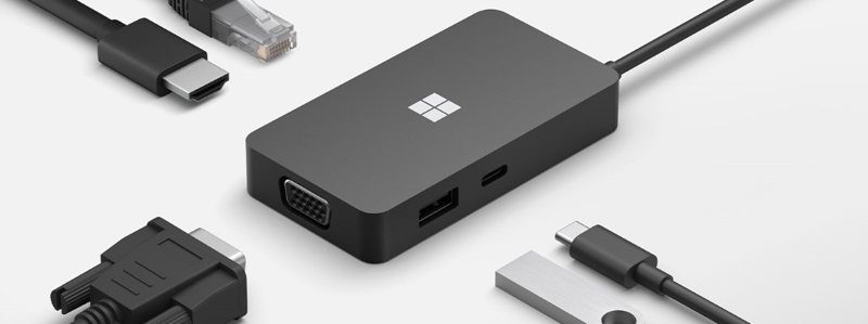 Microsoft USB-C Travel Hub - Dockningsstation - 1E4-00004