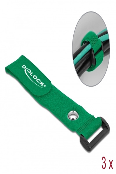 Delock Hook & loop fastener cinch cable tie - 19553