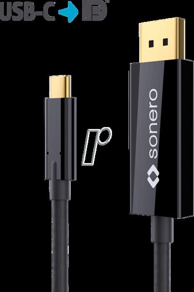 DIGITUS SON X-UCC020-020 - USB C Stecker auf DP Kabel Mode 4K60 - Cable - Digital