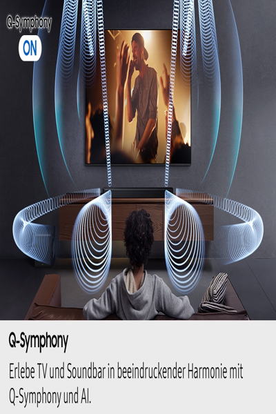 Samsung Q-Series Soundbar HW-Q810GF schwarz.2-Kanal Kabelloses Dolby Atmos - Subwoofer - 5.1 - HW-Q810GF/ZG