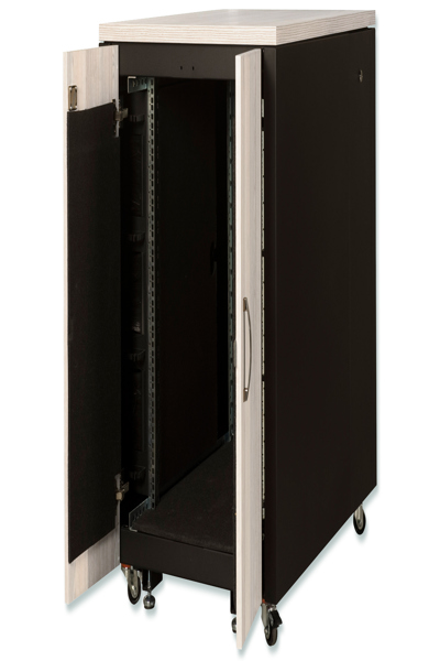 DIGITUS 483 mm (19") SOUNDproof rack - Freestanding rack - 17U - 1000 kg - Key lock - 138 kg - Black - DN-19 17U-SO-M