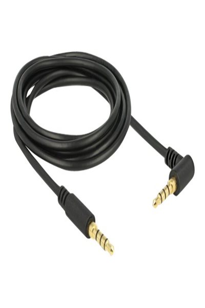 Delock Audio cable - 4-pole mini jack male to 4-pole mini jack male angled - 85616