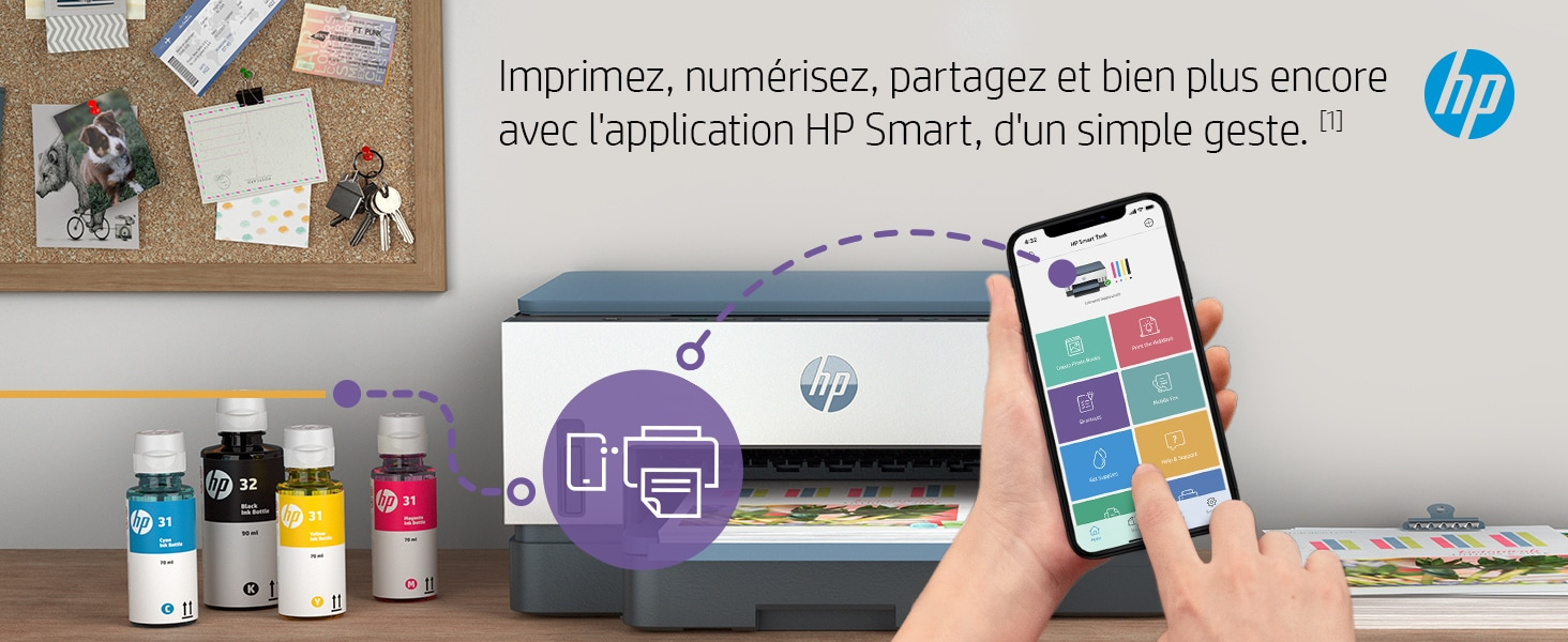 HP Printer Smart Tank 7006 All-in-One - Inkjet - Colored - 28B55A#BHC