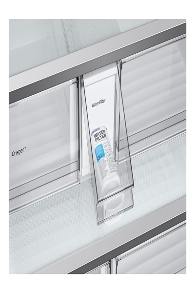 Samsung RF24BB620EB1, Frittstående, Fransk dør, Rustfritt stål, Herdet glass, Venstre/høyre, 674 L - RF24BB620EB1EF