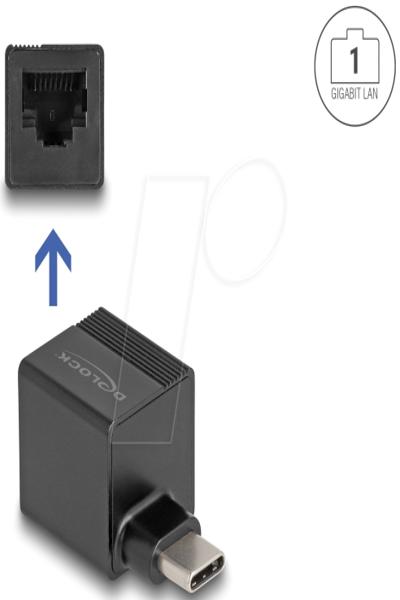 Delock-adapter till Gigabit LAN mini - 66462