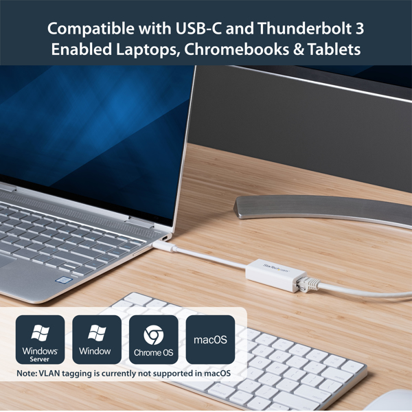 StarTech USB-C to Gigabit Network Adapter White - US1GC30W