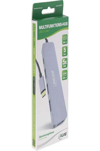 Multi-concentrateur USB 3.2 USB-C InLine 4x USB-A 87 W PD