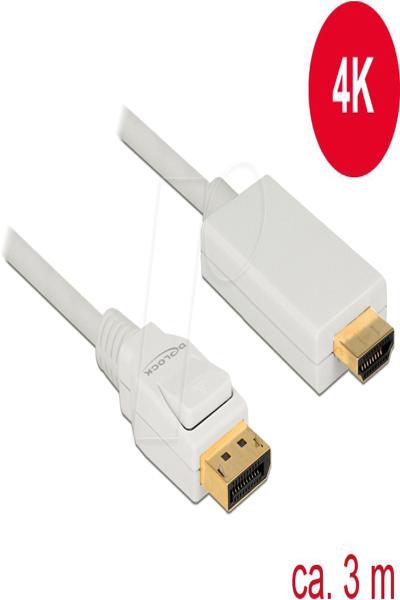 Delock Adapter cable - DisplayPort male to HDMI male - 83819