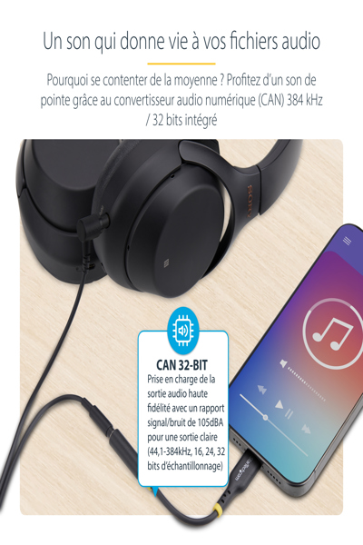StarTech.com USB-C Audio Adapter to 3.5mm Jack - USBCAUDIO2