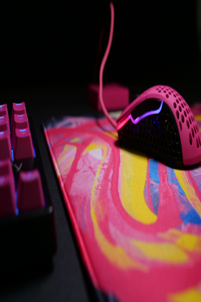 Cherry Xtrfy GP4, Multicolour, Image, Fabric, Non-slip base, Gaming mouse pad - XG-GP4-L-PINK