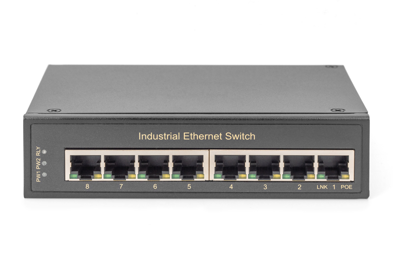 DIGITUS 8-portars industriell switch - DN-651108
