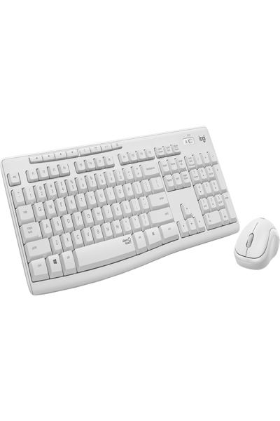 Logitech MK295 Silent Wireless Combo - Full-size (100%) - Wired - USB - QWERTY - White - Mouse included - 920-009821