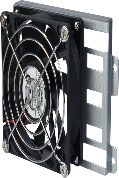 Inter-Tech FB-380 - Ventilateur de refroidissement - Noir - Acier - Acier - 1 ventilateur(s) - 1,72 m³/h - 6U