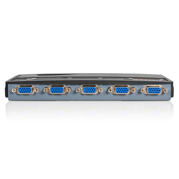 4 Port VGA / PS/2 KVM Switch - PS/2 KVM switch incl. cable - 4 Port Desktop KVM switch 1x PS/2 and 4x VGA - SV411K