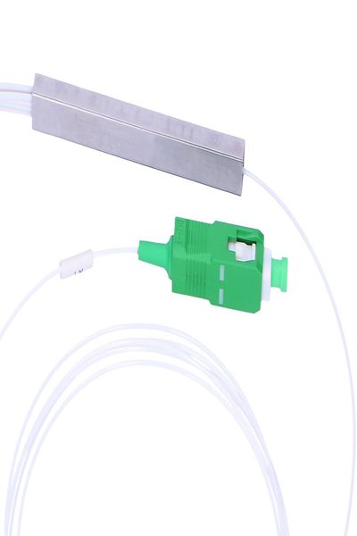 Répartiteur SC/APC CPL 1:8 Extralink 900 µm 1,5 m vert blanc