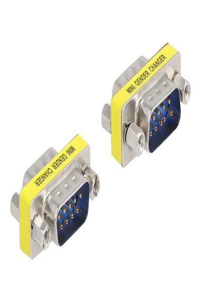 Delock Gender changer - DB-9 (M) to DB-9 (M) (pack of 2) - 66464