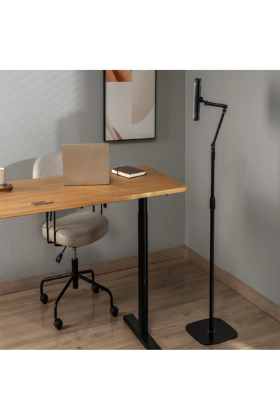 Support de tablette InLine avec plaque de base en métal - jusqu'à 12,9" - noir