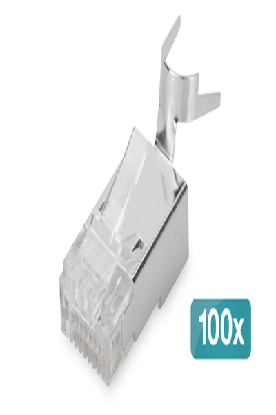 DIGITUS Modular Plug for Round Cable, CAT 6A, shielded - 100 pieces