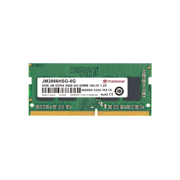 Transcend JetRAM - DDR4 - 8 GB - SO DIMM 260-PIN - JM2666HSG-8G