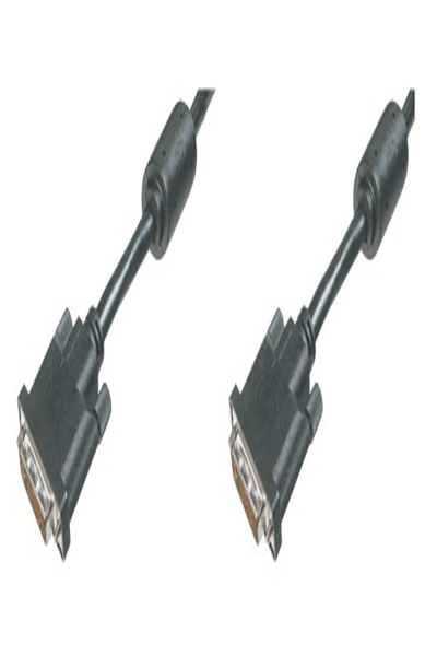 DIGITUS Electronic 3m DVI-D (24+1) - 3 m - DVI-D - DVI-D - Male - Male - Black