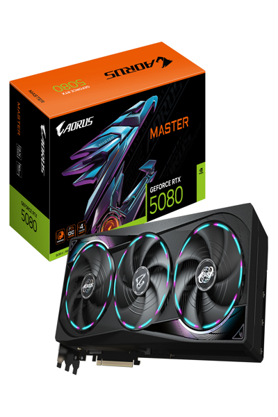 Gigabyte Aorus GeForce RTX 5080 Master 16GB - GV-N5080AORUS M-16GD