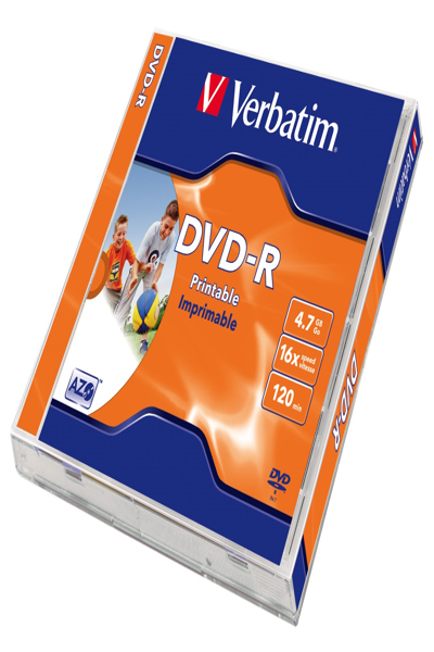 Verbatim DVD-R printable Jewel Case - DVD-R - 4.7 GB - 43520