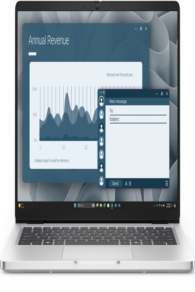 Dell Pro PC14255, AMD Ryzen AI 5, 3,4 GHz, 35,6 cm (14"), 1920 x 1200 - BTO601_PC14255_EMEA