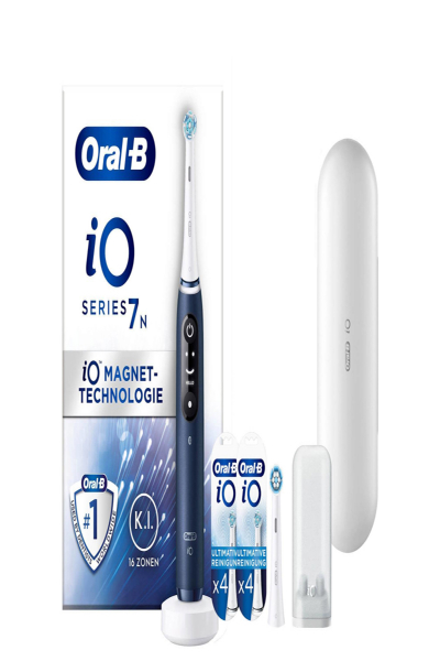 Braun iO Series 7N Sapphire Blue - Adult - Vibrating toothbrush - Daily care - Deep clean - Gum care - Sensitive - Whitening - Blue - Round - Battery - 409311