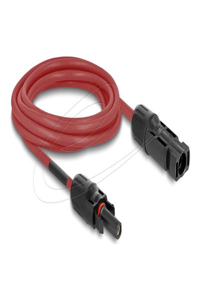 Delock DL4 Solar Cable Plug to Socket Red - Cable - Digital/Display/Video