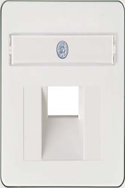 Schneider 366504 Plaque centrale UAE 1xRJ45 avec SF JOY blanc pur