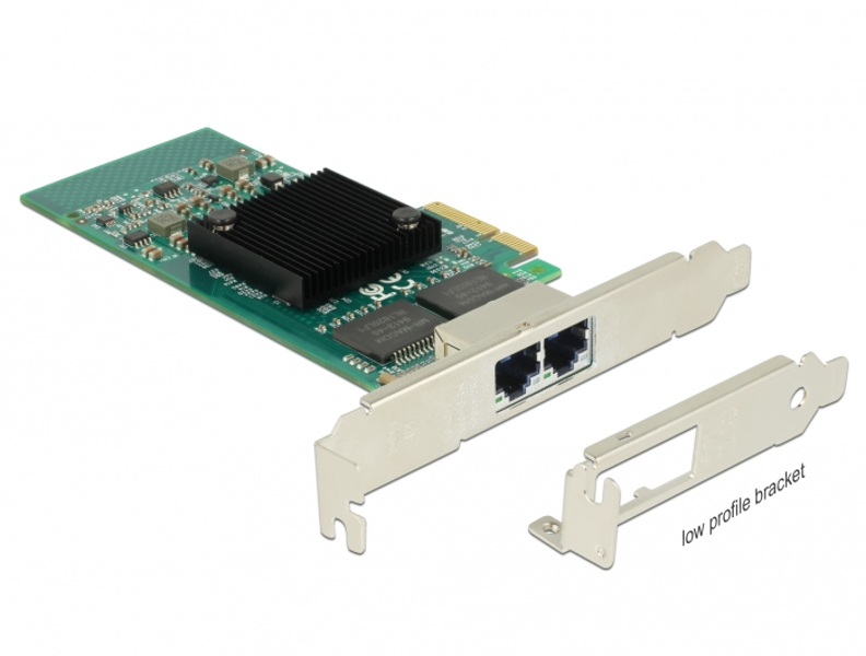Delock PCIe card > 2 x Gigabit LAN - network adapter - 89945