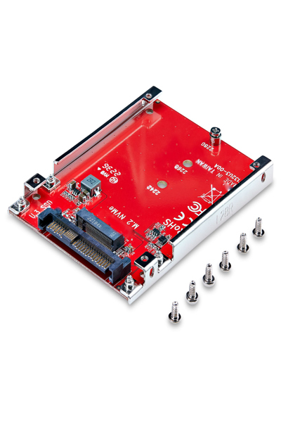StarTech.com M.2 to U.3 Adapter, For M.2 NVMe SSDs, PCIe M.2 Drive to 2.5inch U.3 (SFF-TA-1001) Host Adapter/Converter, TAA Compliant - 1M25-U3-M2-ADAPTER